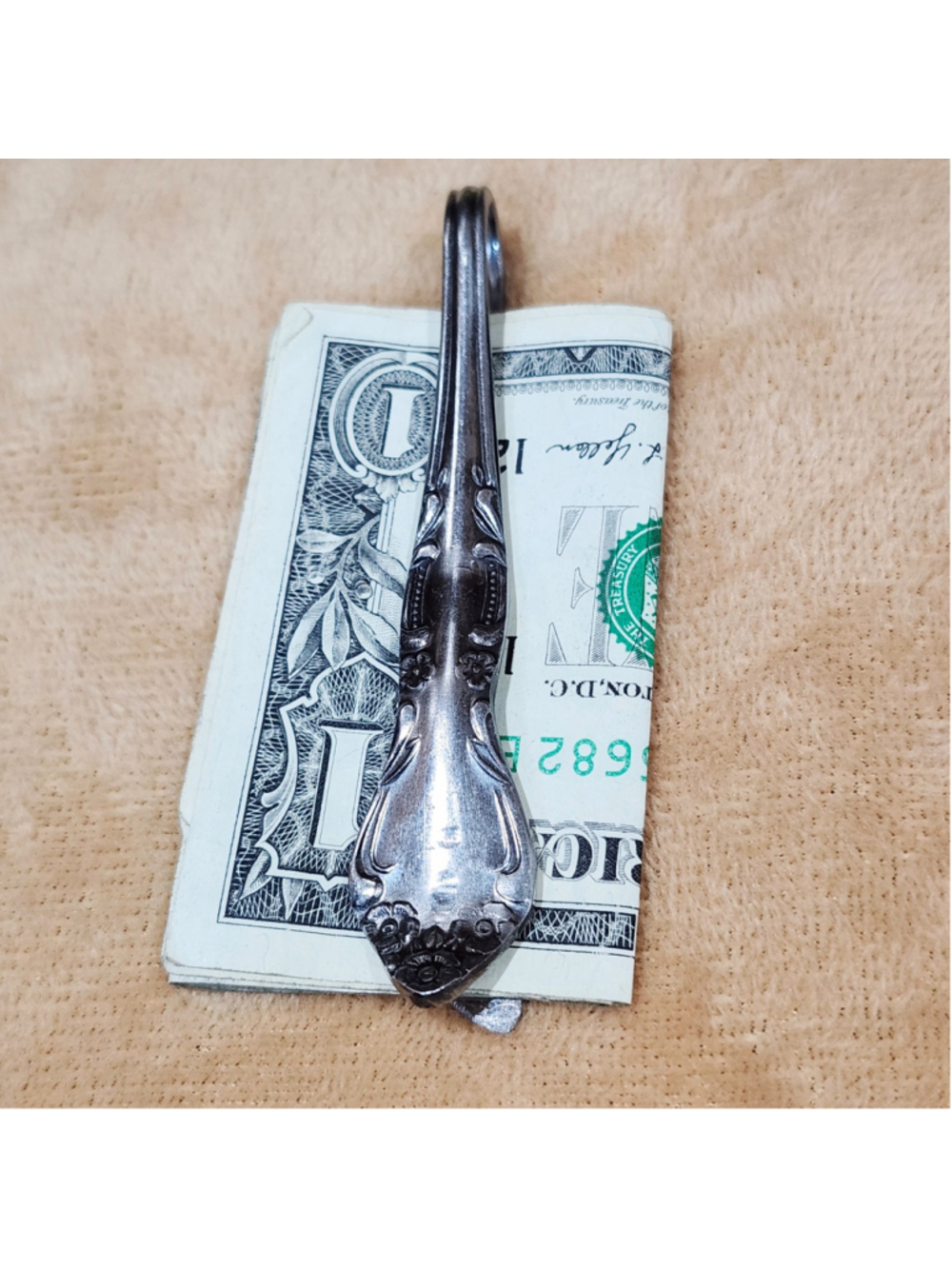 Silverwear Money Clip / card Holder handmade Accessory
